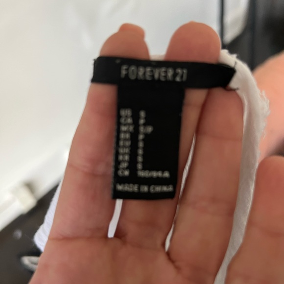 Backless Raw Hem Semi Sheer White Blouse - Picture 8 of 8